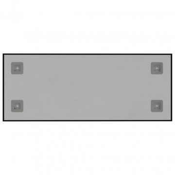Tablă magnetică de perete neagră, 50x20 cm, sticlă securizată - Img 4