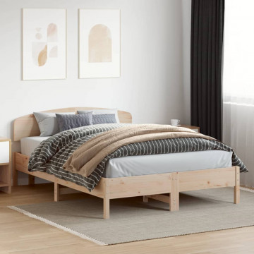 Tăblie de pat, 150 cm, lemn masiv de pin - Img 3