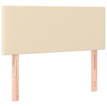 Tăblie de pat, crem, 100x5x78/88 cm, textil - Img 2