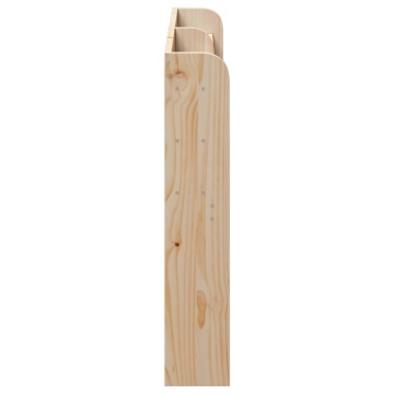 Tăblie de pat cu rafturi, 150 cm, lemn masiv de pin - Img 4