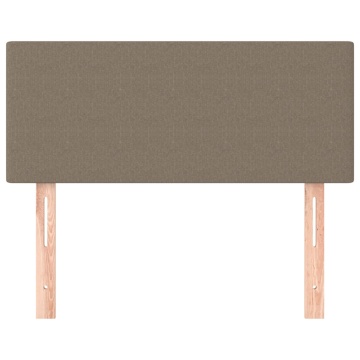 Tăblie de pat, gri taupe, 100x5x78/88 cm, textil - Img 3