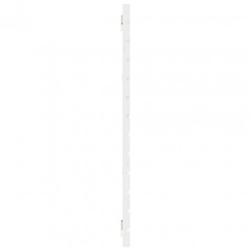 Tăblie de pat pentru perete, alb, 166x3x91,5 cm, lemn masiv pin - Img 8