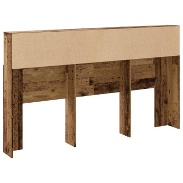 Tăblie pat cu dulap, lemn vechi 180x19x103,5 cm lemn prelucrat - Img 5