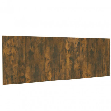 Tăblie pat de perete, stejar afumat 240x1,5x80 cm lemn compozit - Img 2