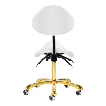 Taburet cosmetic 1004 Giovanni auriu alb - Img 4