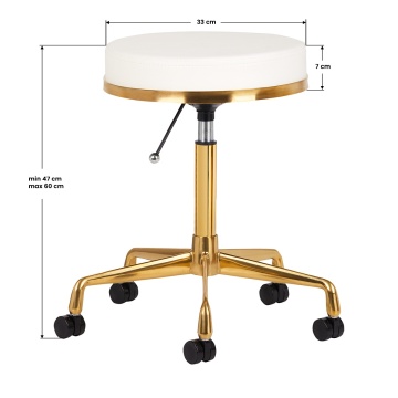 TABURET COSMETIC H4 WHITE GOLD - Img 3