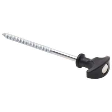 Țăruși de cort, 12 buc., 17 cm, Ø7 mm, oțel galvanizat - Img 4