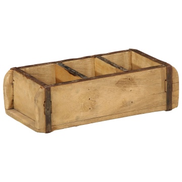 Tavă 30x14x9 cm Lemn Solid Recuperat - Img 2
