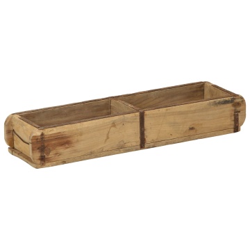 Tăvi 4 buc 60,5x15x9 cm Lemn solid recuperat - Img 3