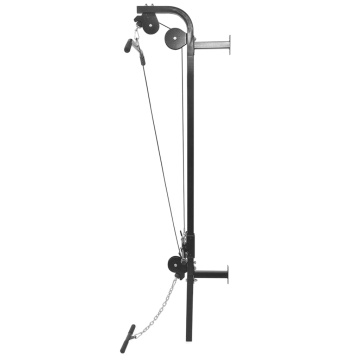 Turn de forță montat pe perete, set haltere și gantere 60,5 kg - Img 2