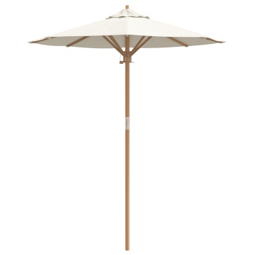 Umbra de grădină Crem Alb 180x230 cm din Bambus - Img 4