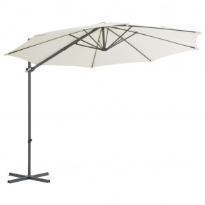 Umbrelă de exterior cu bază portabilă, nisipiu - Img 3