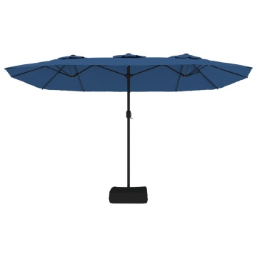 Umbrelă de grădină cu două capete, albastru azuriu, 449x245 cm - Img 4