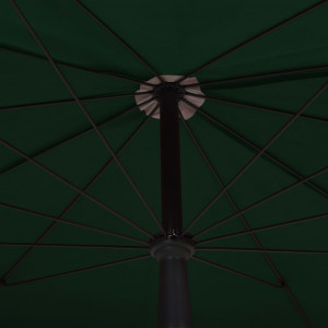 Umbrelă de grădină cu stâlp, verde, 200x130 cm - Img 2