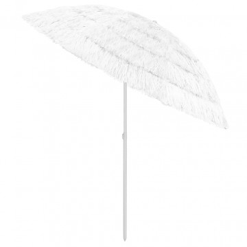 Umbrelă de plajă Hawaii, alb, 240 cm - Img 2