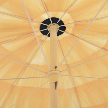 Umbrelă de plajă, natural, 240 cm, stil hawaiian - Img 3
