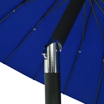 Umbrelă de soare de exterior, stâlp aluminiu, azuriu, 270 cm - Img 7