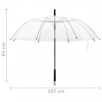 Umbrelă, transparent, 107 cm - Img 4
