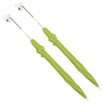 Umbrele pentru scaun de camping, 2 buc., verde, 105 cm - Img 2