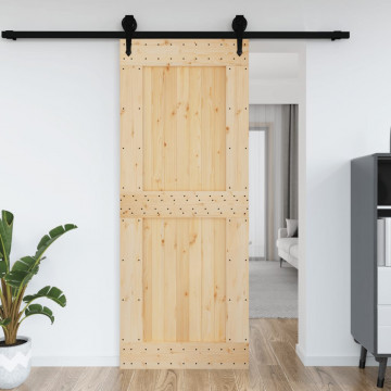 Ușă „NARVIK”, 90x210 cm, lemn masiv de pin - Img 1