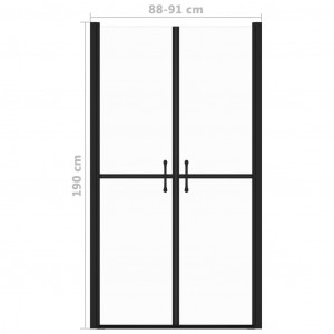 Ușă cabină de duș, transparent, (88-91)x190 cm, ESG - Img 5