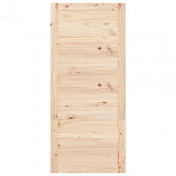 Ușă de hambar, 90x1,8x204,5 cm, lemn masiv de pin - Img 7