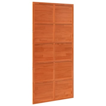 Ușă de hambar, maro ceruit, 100x208 cm, lemn masiv de pin - Img 2