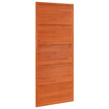 Ușă de hambar, maro ceruit, 90x208 cm, lemn masiv de pin - Img 5