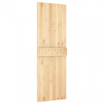 Ușă glisantă cu set de feronerie 70x210 cm, lemn masiv de pin - Img 8
