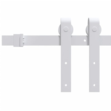 Ușă glisantă cu set de feronerie 85x210 cm, lemn masiv de pin - Img 7