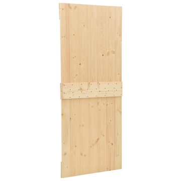 Ușă glisantă cu set feronerie, 80 x 210 cm, lemn masiv de pin - Img 6