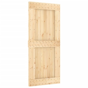 Ușă glisantă cu set feronerie, 90x210 cm, lemn masiv de pin - Img 3