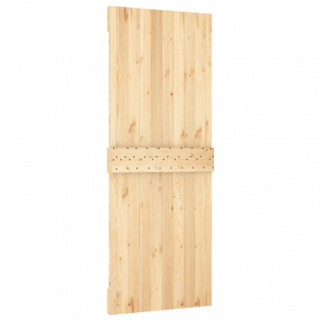 Ușă glisantă cu set feronerie, 90x210 cm, lemn masiv de pin - Img 8