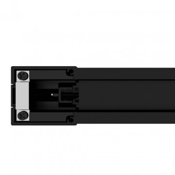 Ușă glisantă, negru, 76x205 cm, aluminiu și sticlă ESG - Img 7