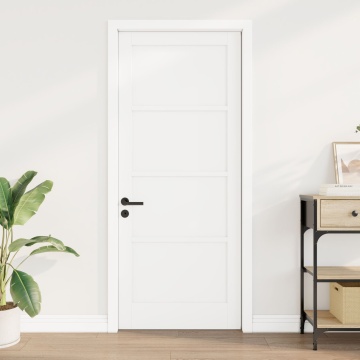 Ușă interioară 'ORKDAL'albă 83x202x4 cm din lemn masiv de pin - Img 4
