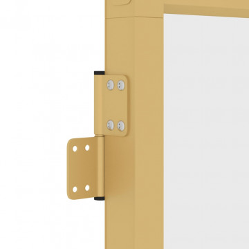Ușă interior Slim auriu 76x201,5 cm sticlă securizată/aluminiu - Img 6