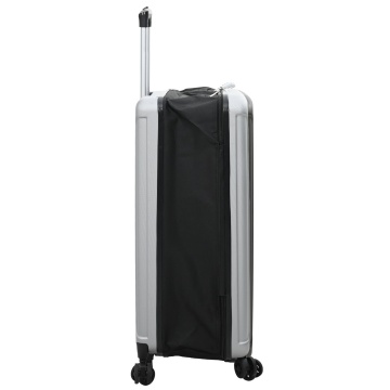 Valiză pliabilă carcasă tare 28'' Argintie 50x30x76 cm ABS - Img 3