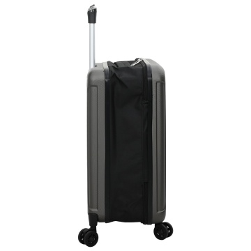 Valiză pliabilă cu carcasă dură 20'' gri închis 34x23x55.5 cm ABS - Img 4