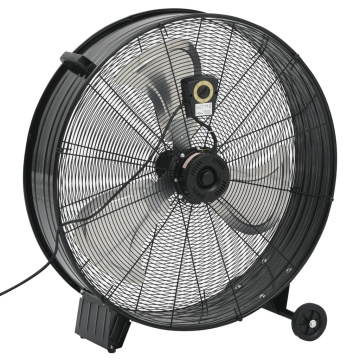 Ventilator industrial cu tambur, negru, 77 cm, 240 W - Img 4