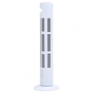 Ventilator turn cu telecomandă și temporizator alb Φ24x80 cm - Img 4