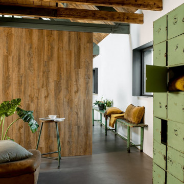 WallArt Panouri de perete aspect lemn, maro vintage, stejar reciclat - Img 1