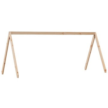 Acoperiș pat de copii, 209x85,5x88 cm, lemn masiv de pin - Img 2