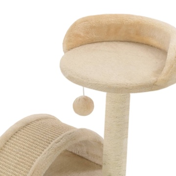 Ansamblu pisici cu stâlp funie sisal, bej și maro, 40 cm - Img 5