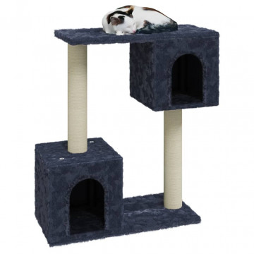 Ansamblu pisici cu stâlpi din funie de sisal, gri închis, 60 cm - Img 3