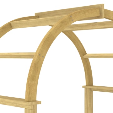 Arcadă cu spalier, 141x97x243 cm, lemn masiv de pin tratat - Img 6