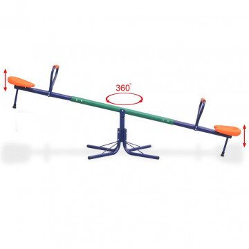 Balansoar rotativ 360 grade, portocaliu - Img 5