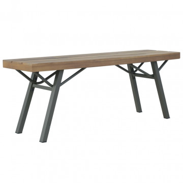 Bancă de grădină, 120 cm, lemn masiv de acacia - Img 1