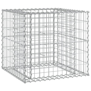 Bancă de grădină & coș gabion, lemn masiv Douglas - Img 8