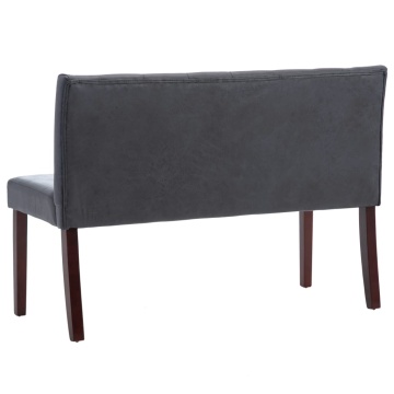 Bancă, gri, 120 cm, velur ecologic - Img 7