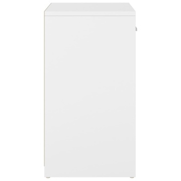 Bancă pantofar alb/stejar sonoma 94,5x31x57 cm, lemn prelucrat - Img 4